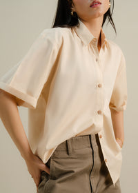 Beige Button Up Shirt