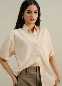 Beige Button Up Shirt