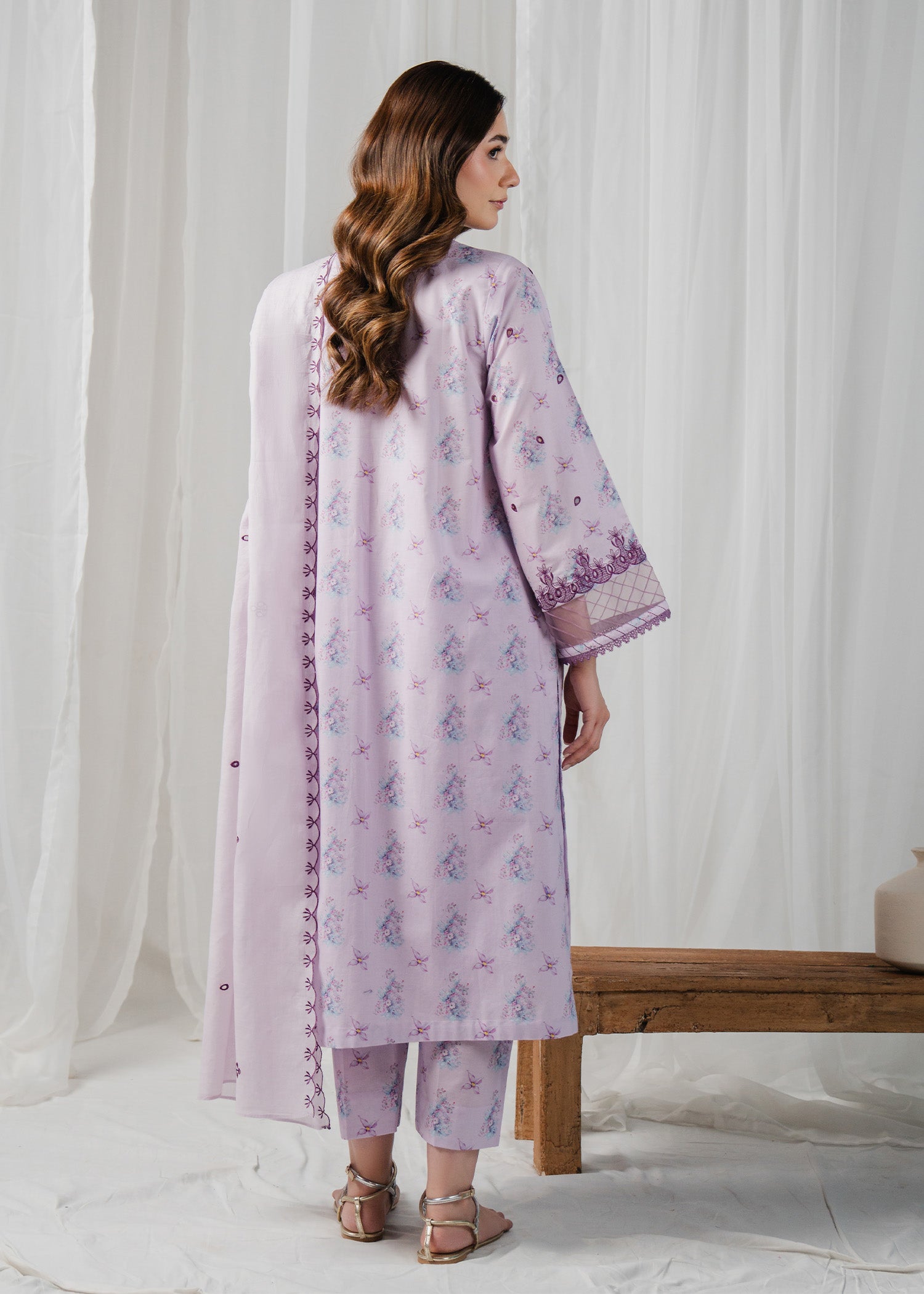 Lilac Wisteria Printed Suit