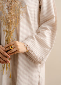 Brown Striped Suit