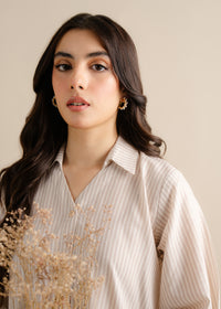 Brown Striped Suit