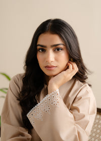 Khaki Embroidered Suit