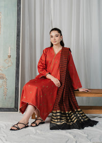 Rust Embroidered Suit