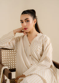 Beige Striped Co-Ord