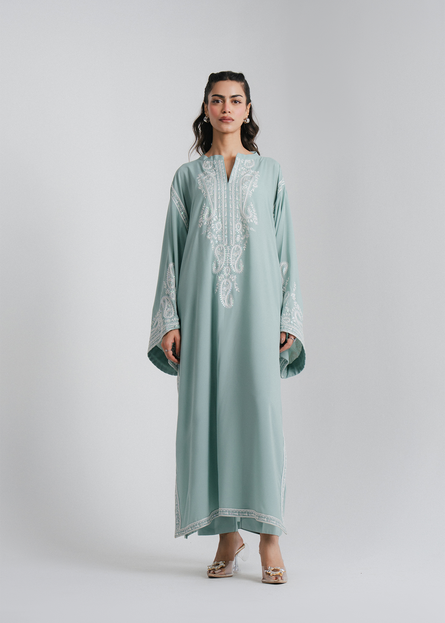 Mint Blue Kaftan