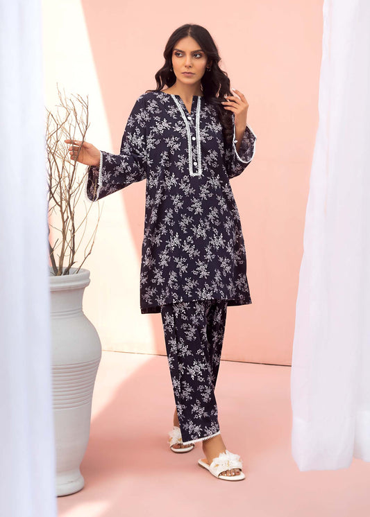 Black & White Printed Lawn Suit
