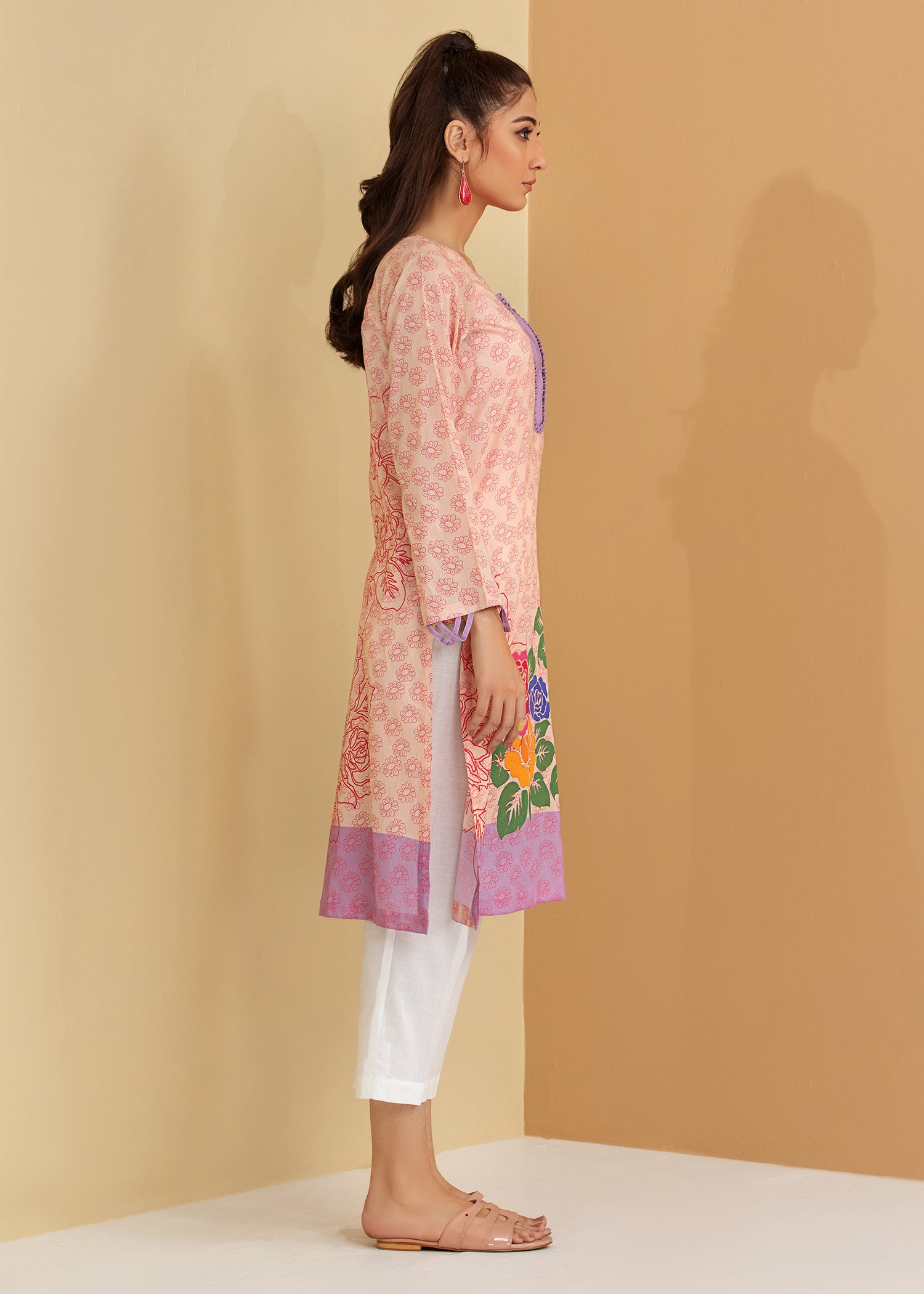 Light Pink Printed Shirt