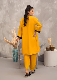 Lemon Zest Solid Lawn Suit
