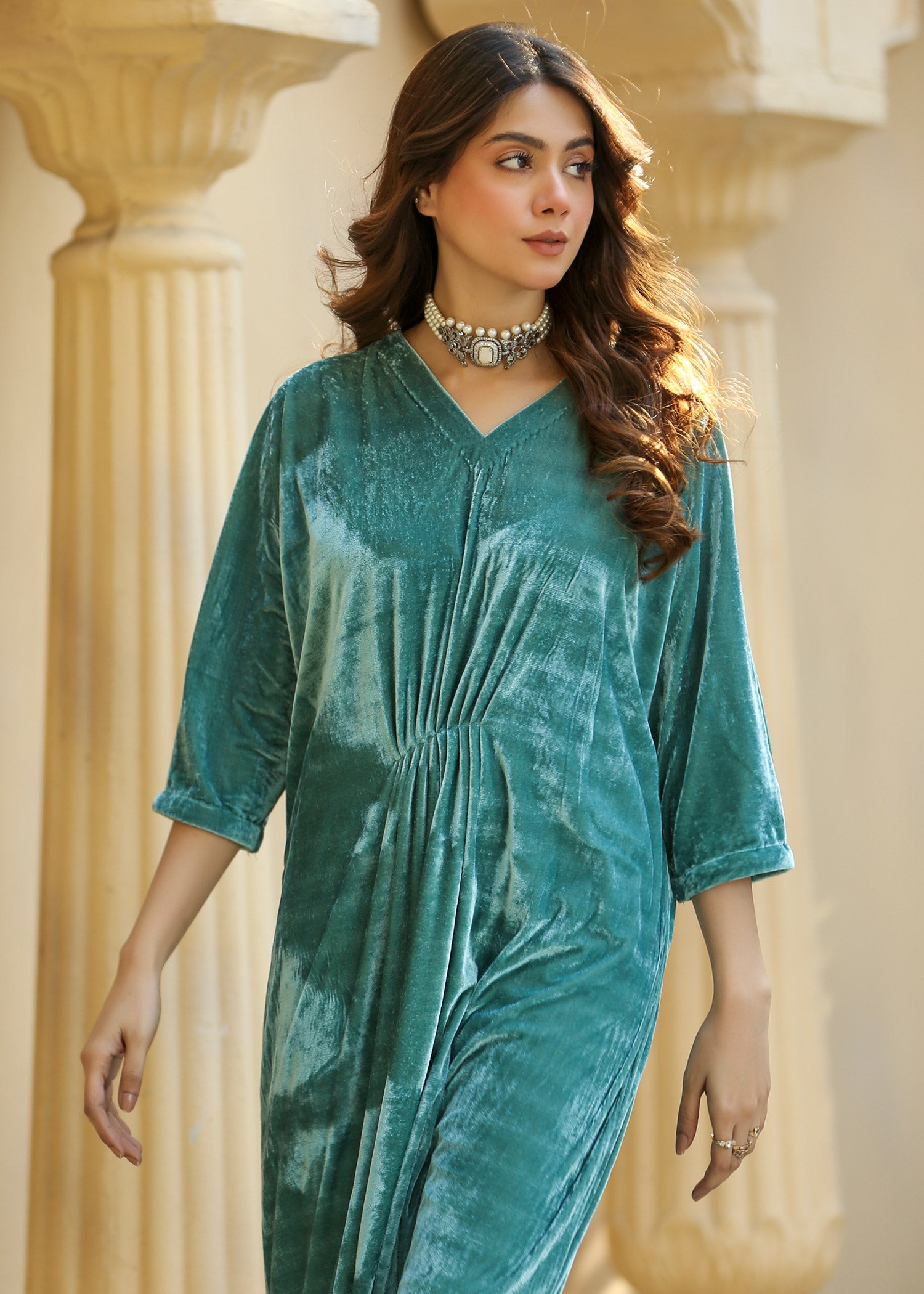 Sea Green Kaftan