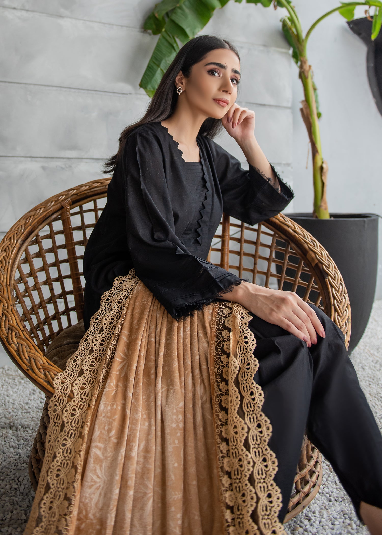 Skin Velvet Shawl